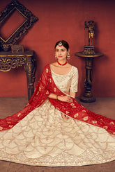 Art Silk Sequins Embroidered Lehenga